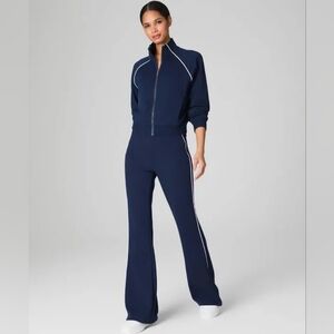 Spanx Air Essentials Navy MP Pique track pants